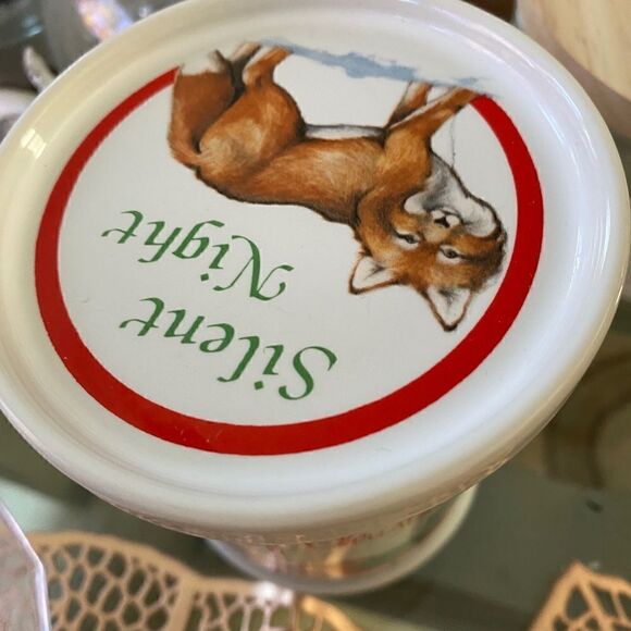 VTG Music Box Merry Xmas Silent Night Coffee Mug Tea Cup Sankyo JPN. - Picture 3 of 9